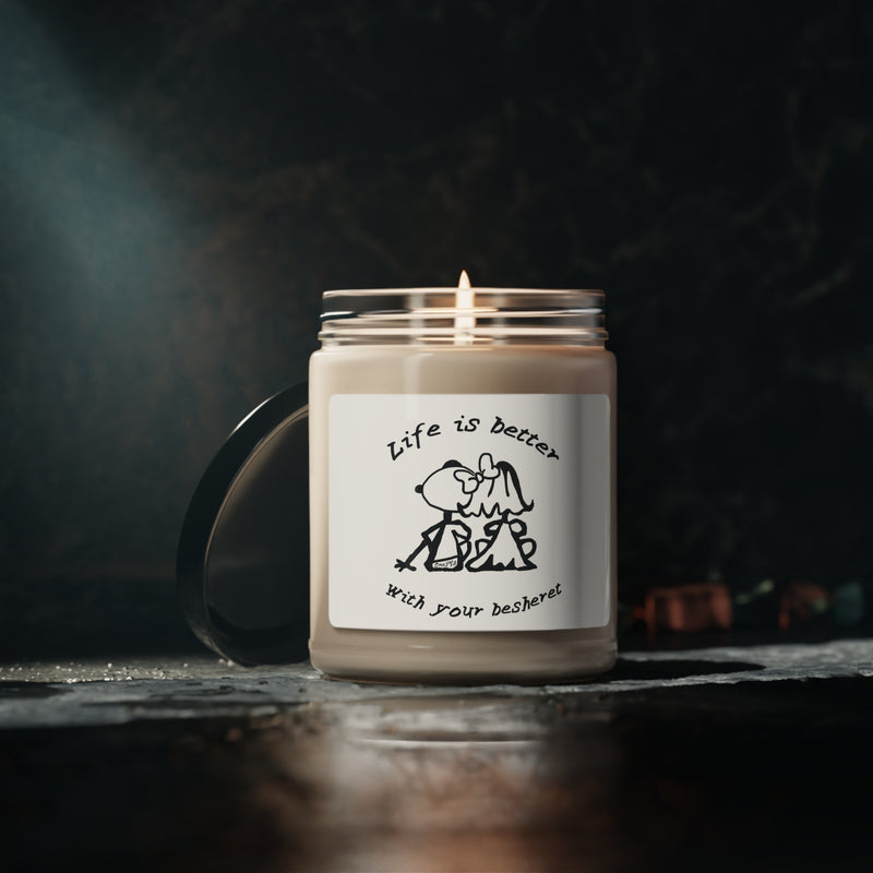 Life is Better with your Besheret Scented Soy Candle, 9oz
