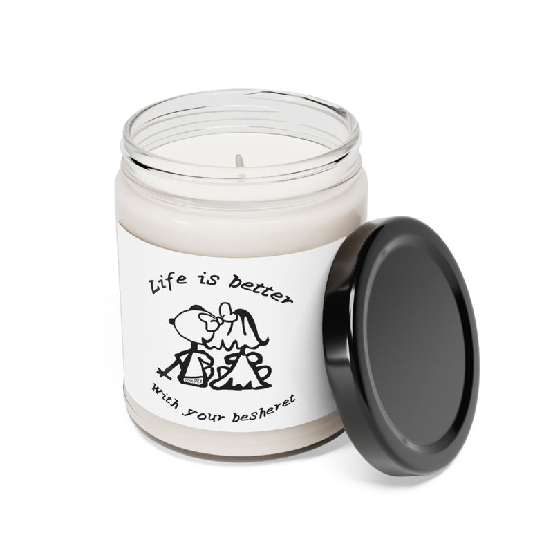 Life is Better with your Besheret Scented Soy Candle, 9oz